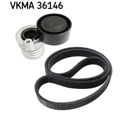 Imagen de SKF VKMA 36146 Juego de correas trapeciales poli V RENAULT: SCENIC 3, Megane 4, Clio DACIA: Duster SUV, Lodgy, MERCEDES BENZ: Citan Mixto, Clase A