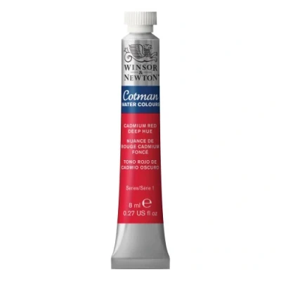 Imagen de Winsor and Newton: Acuarelas Cotman: 8ml. Pomo: ROJO TONO CADMIO OSCURO