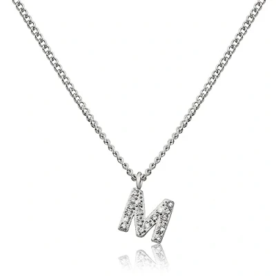Imagen de GD GOOD.designs EST. 2015 Cadena con letras de plata para señoras I Collar respetuoso la piel colgante inicial acero inoxidable plata. (M)