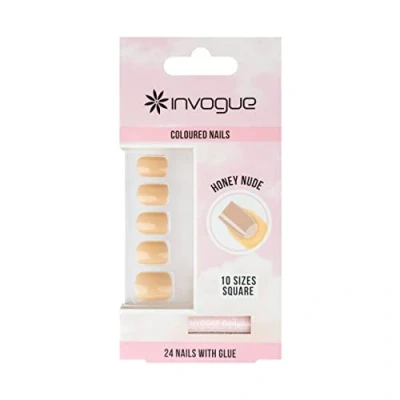 Imagen de Invogue Honey Nude Square Nails (24 Pieces)