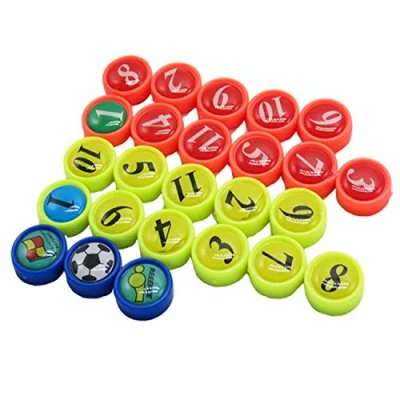 Imagen de imanes Nevera, BizoeRade 26 Unidades Mini fútbol con Bolsa, Ideal para Táctica Formas, Oficina, Pizarra Blanca, frigoríficos, Tarjetas &amp; pizarras magnéticas