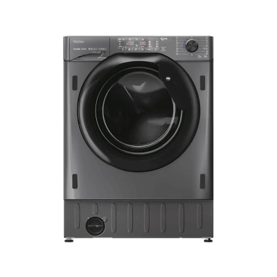Imagen de Lavadora integrable Haier Series 4 HWQ90B416FWBR, Carga frontal, Motor Inverter, Función Vapor, Antibacterias, 9 kg, 1600 rpm,Antracita