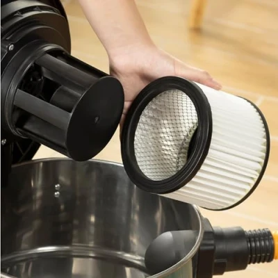 Imagen de Navaris Filtro para Aspirador de Ceniza 20 L Recambio HEPA Universal aspiradora Cenizas Ø Interno 12 12,8 cm Lavable