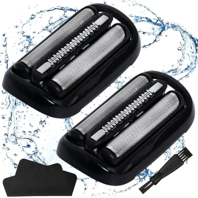 Imagen de Cabezal Recambio para Afeitadora Eléctrica, 2 pcs 53B Cabezales de Afeitado, Repuesto Compatible aplicar Braun 5 Series (53B), Corte Eléctrica
