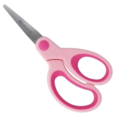 Imagen de Westcott E 21582 00 Tijeras infantiles para diestros, 13 cm, color rosa