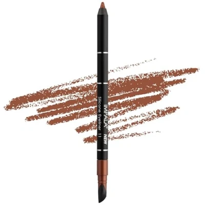 Imagen de Impala Lápiz de Ojos Waterproof con Silicona Trazo Definido o Efecto Difuminado Textura Cremosa Fácil Aplicar Color Intenso Duradero y Resistente al Agua 11 Marrón Brillantina