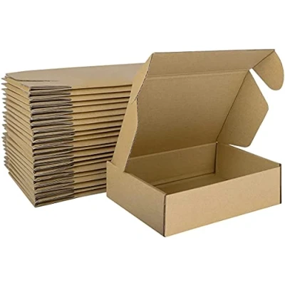 Imagen de HORLIMER 17,8 x 12,7 5,1cm Cajas de Carton con Tapa para Envios Paquete, 25 Pack, Cajitas Papel Kraft Regalo o Embalaje, Marrón