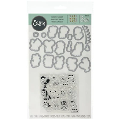 Imagen de Sizzix Framelits Troqueles 18PK w/Stamps Animales del Zodiaco