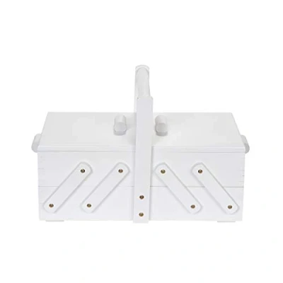 Imagen de Prym 612579 Costurero (madera, tamaño S), color blanco