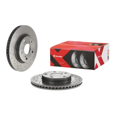 Imagen de BREMBO 09.A864.1X Disco de freno 275 22 5 perforado/ventil. int. revestido altamente carbonizado TOYOTA: Auris Hatchback, Corolla X Berlina