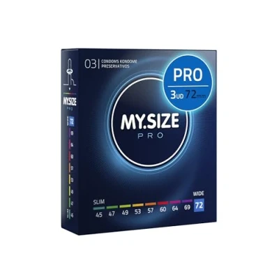 Imagen de Condones MY.SIZE PRO, talla 8, 72 mm, 3 piezas ajuste perfecto y adecuada para todos