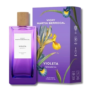 Imagen de VICKY MARTÍN BERROCAL Eau de Toilette Violeta Perfume Mujer Fragancia Floral Duradera con Iris y Vegano 92% Origen Natural 150ml