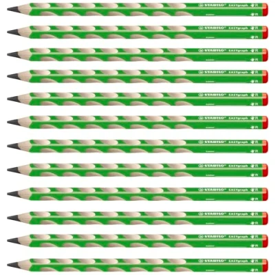 Imagen de Lápiz de grafito ergonómico STABILO EASYgraph START Caja con 12 unidades Modelo para DIESTROS