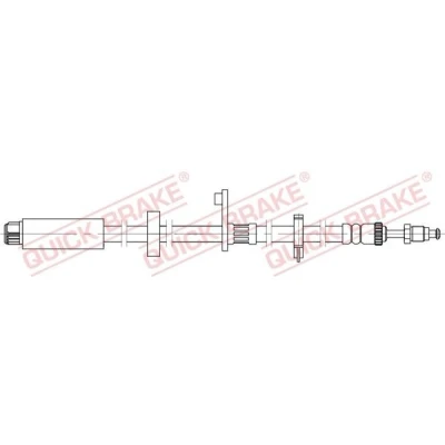 Imagen de QUICK BRAKE 32.824 Latiguillos de Freno 458 M10x1 FIAT: Scudo II, CITROËN: Jumpy II MPV