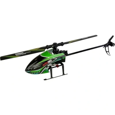 Imagen de Amewi 25314 AFX180 Helicóptero (4 Canales, 6 G, RTF, 2,4 GHz, con función de Arranque automático y emisor LCD), Color Verde
