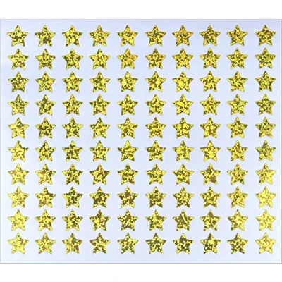 Imagen de Storm&amp;Lighthouse 600 x Pegatinas Oro Holográficas de Estrellas Gomets Colores Surtidos Pequeñas Maestra Recompensa Manualidades Recursos Aula