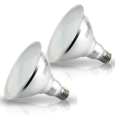 Imagen de HiBay 2x Bombilla LED E27 PAR38 12W Luz Calida 3000K,1200LM,Ángulo de haz 180,Foco Equivalente 120W Halógena