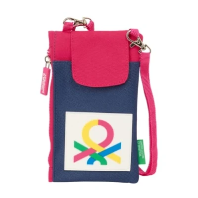 Imagen de Safta BENETTON CHERRY Monedero Portamóvil, Estándar, para Móvil, Cómodo y Versátil, Calidad Resistencia, 19x10 cm