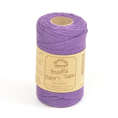 Imagen de EVERLASTO Bobinas de Cordel sólido 100 m para panaderos, Algodón, Violeta, 2 mm