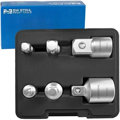 Imagen de SW Stahl 07920L Juego de adaptadores ampliación / reducción, carraca 6 Acero cromo vanadio