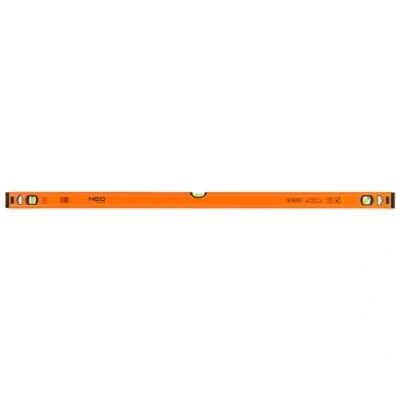 Imagen de NEO TOOLS nivel de burbuja aluminio, precisión 0,5 mm/m, alta precisión, con 3 burbujas, 40 180 cm