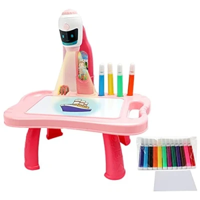 Imagen de Yolluu juego de proyector traza y dibujo, pintura para niños, mesa atractivo, divertido, mesa, tablero iluminado, juguete escritorio aprendizaje