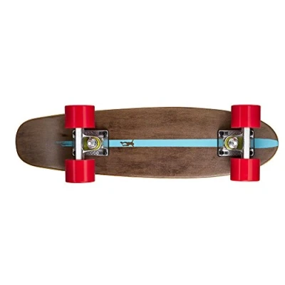 Imagen de Ridge Skateboards Maple Mini Dark Dye Longboard, Color Rojo, Talla 22 Inch