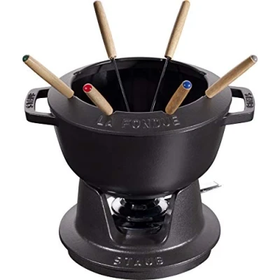 Imagen de Staub Fondue Set Black ø 20 cm / 2.36 liter