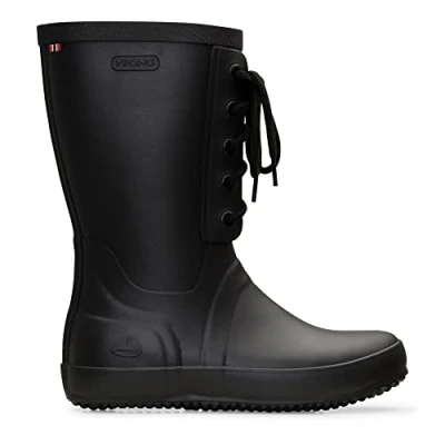 Imagen de Viking Re​t​r​o​ Lo​g​g​, Botas de Goma, Mujer, Black, 41 EU