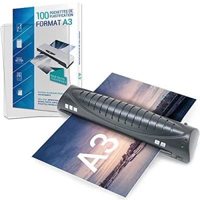 Imagen de Texet a78211 21 29 V plastificadora Pro con 100 hojas A4 + A3 negro