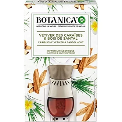 Imagen de Air Wick Botanica Désodorisant Maison Diffuseur Electrique + 1 Recharge d&#039;Huile Essentielle de Vétiver/Bois Santal 19 ml