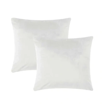 Imagen de AMEHA Juego de 2 Fundas cojín 45 x cm, cuadradas Decorativas, Color Blanco Suave, para sofá, Dormitorio, 18 Pulgadas