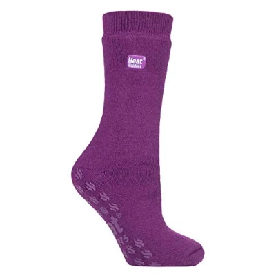 Imagen de IOMI Heat Holders Hombre y Mujer Termicos Calientes Frio Extremo Calcetines Antideslizantes para Raynaud (37/42, Violet (Raynauds))