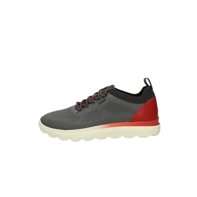 Imagen de Geox U SPHERICA E, Zapatillas Hombre, Dk Grey/Red, 44 EU