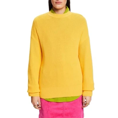 Imagen de ESPRIT 103EE1I343 Suéter pulóver, 750/YELLOW, S para Mujer