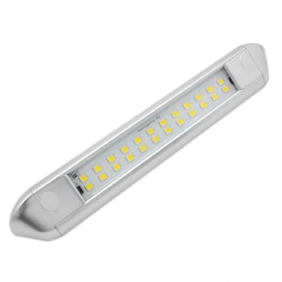 Imagen de Dream Lighting Luz Exterior LED para Autocaravana Caravana Camper IP66 Impermeable Tira 12v Toldo Plata Lampara de Pared 25cm Blanco Frío 5,1W 350LM