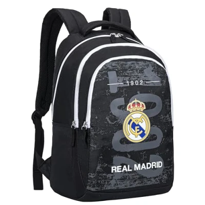 Imagen de Real Madrid Mochila escolar de 2 compartimentos Colección oficial