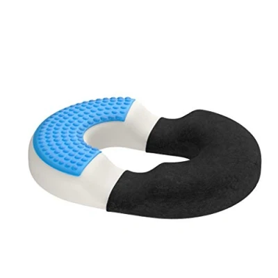 Imagen de bonmedico Cojin Antiescaras Ortopedico en Espuma para Silla de Ruedas, Oficina, Asiento Coche y Gaming Almohada Lumbar Soporta Espalda Coxis