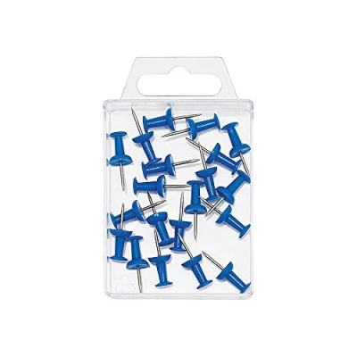 Imagen de Wedo 054103 Pack de 20 agujas para tablero, color azul