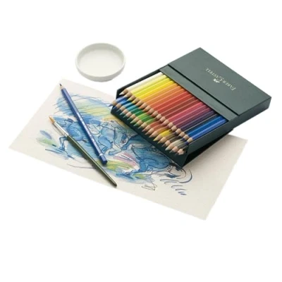 Imagen de Faber Castell 117538 Estuche estudio con 36 ecolápices acuarelables, multicolor