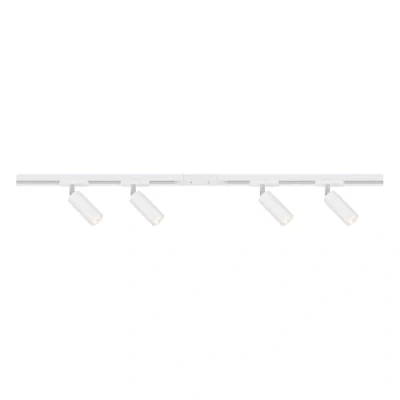 Imagen de Briloner RAIL 230 V sistema de riel, blanco, 4 focos LED, longitud 1,5 m