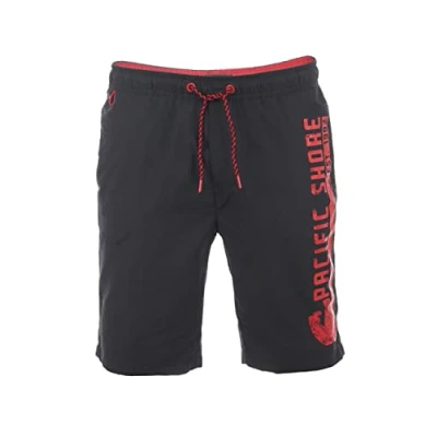 Imagen de riverso RIV Jannik Bañador para hombre, pantalón corto de verano deporte, con cordón, 100 % poliéster, negro, azul, rojo, verde, naranja, tallas S, M, L, XL, XXL, 3XL, 4XL, 5XL, M