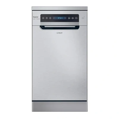 Imagen de Lavavajillas compacto Candy Rapido&#039; CF0C7SB0FX, 10 servicios, 8 programas, 45 cm, Motor Inverter, Wi Fi, Inox