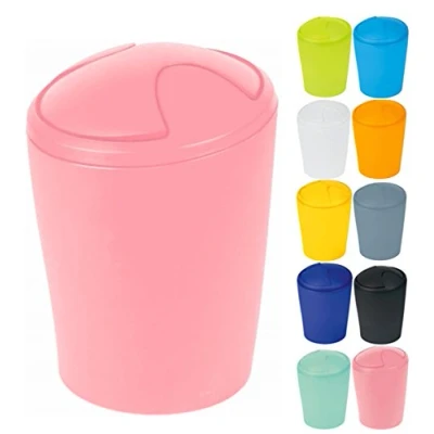Imagen de Spirella Move Frosty Rose Abfalleimer, 5L Accesorios de baño, Polipropileno, 28 x 20 cm, Rosa