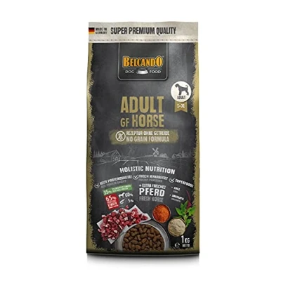Imagen de Belcando Adult GF Horse [1kg] Alimento para Perros Comida Seca sin Cereales con Caballo Completo Adultos de Todas Las Razas a Partir 1 año