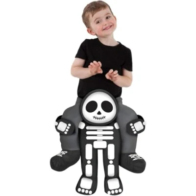 Imagen de Morph Disfraz A Hombros Esqueleto Niño, Halloween Niño Esqueleto, Talla Unica