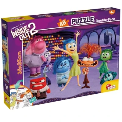 Imagen de Lisciani DISNEY DEL REVÉS 2 Puzzle 48 Piezas para Niños a Partir de 4 Años in 1 Maxi Doble Cara 35x25cm Reverso Colorear Divertida Idea Regalo INSIDE OUT