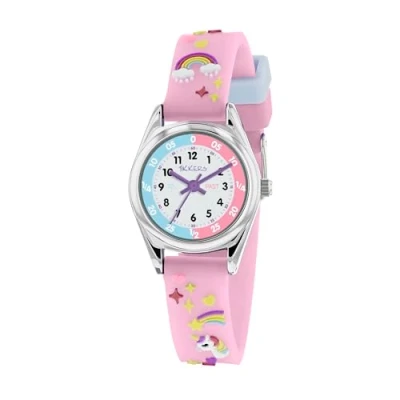 Imagen de Tikkers Reloj Analógico para Niñas de Cuarzo con Correa en Tela TK0145