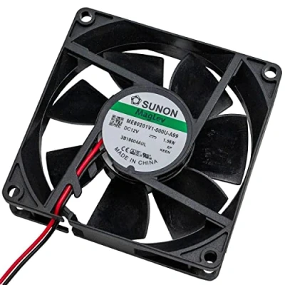 Imagen de Fan 12V DC 1,56W 80x80x20mm 61,1m3/h 3300U/Min Sunon ME80201V1 A99
