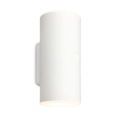 Imagen de BRILONER aplique LED a pilas con toque, regulable en pasos, temporizador de 15 min., lámpara exterior, foco 15,5x7x8 cm (A x An Fo), blanco